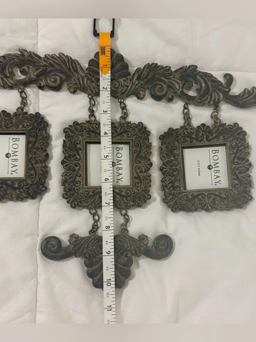 VTG Bombay Company Ornate Triple wall hanging Picture Frame